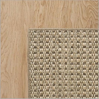 Autumn Slate Sisal With Oak Wool Overlock Style Border 2.3mts x 3.4mts